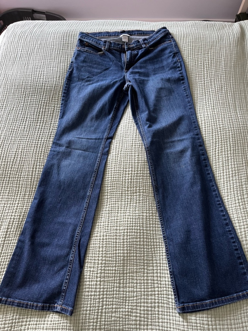 Duluth Trading Co Women's Dark Blue Boot Cut Jeans